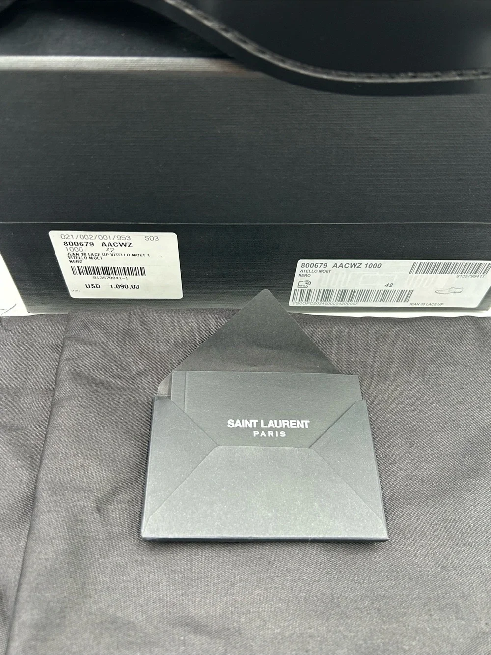 Saint Laurent polished black
